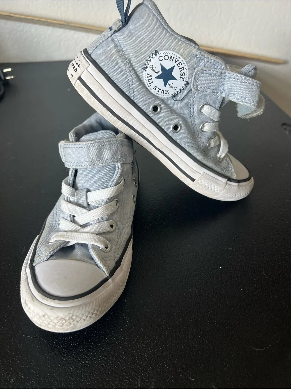 Converse Easy-On High Top Sneakers Light Blue Youth 13